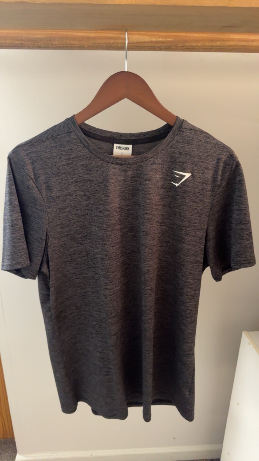 Gymshark Arrival T-Shirt Seamless Men’s Heather Gray Size L Training Gym Workout