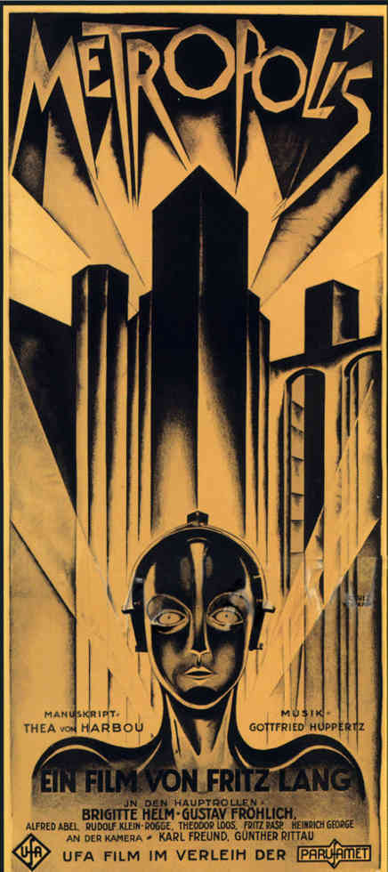 1927 METROPOLIS VINTAGE MOVIE POSTER PRINT 36x16 9MIL PAPER