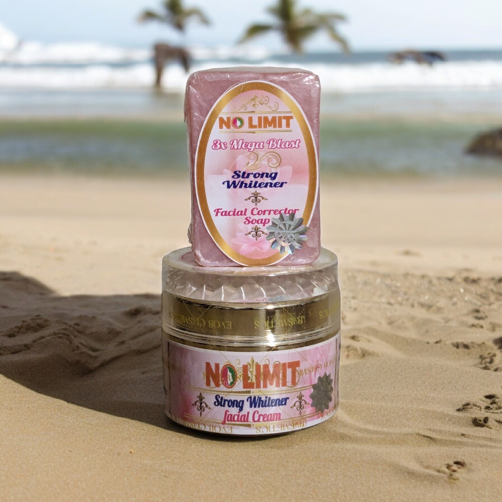 NO Limit Strong Whitener Facial Cream 75g And Face Soap NO Limit Strong Whitener Facial Cream 75g And Face Soap