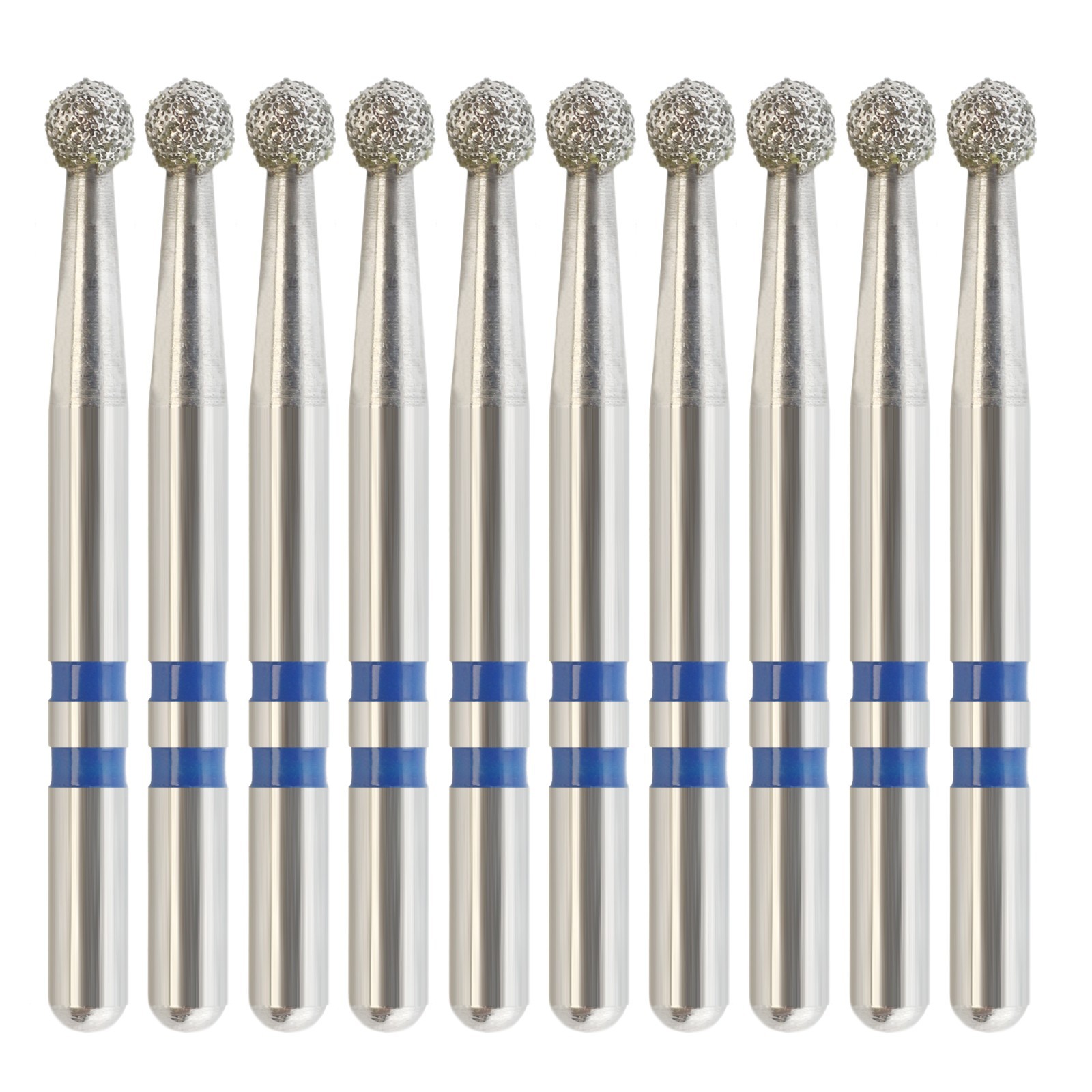 Diamond Burs Zirconia Cutting Blue FG Round Medium Grit Z801/018M High Speed Diamond Burs Zirconia Cutting Blue FG Round Medium Grit Z801/018M High Speed