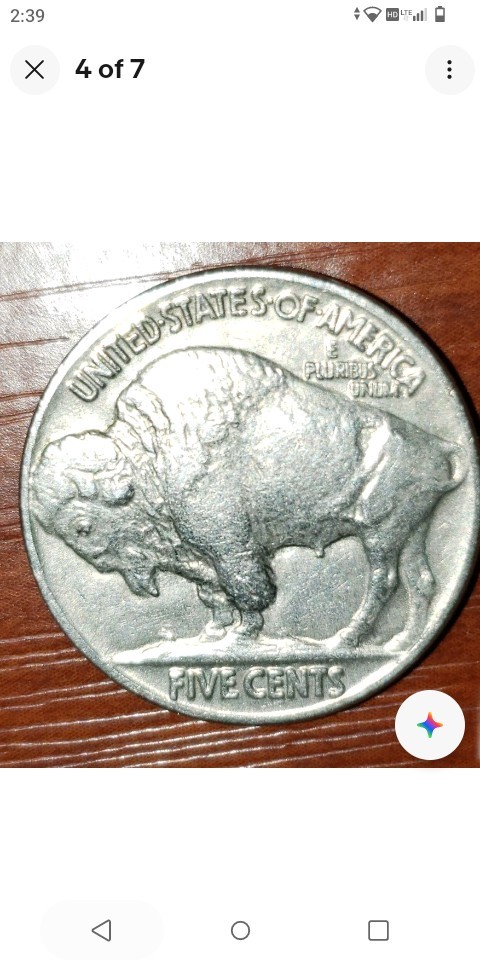 1936 F Indian Head Buffalo Nickel Enlarged Date DDO Error 