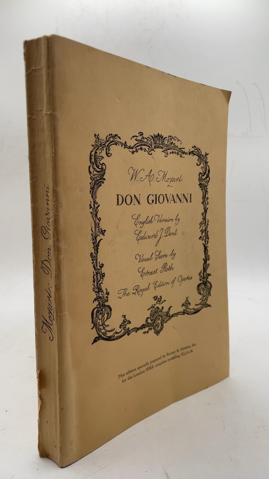 Don Giovanni Wolfgang Amadeus Mozart Trade Paperback 1946