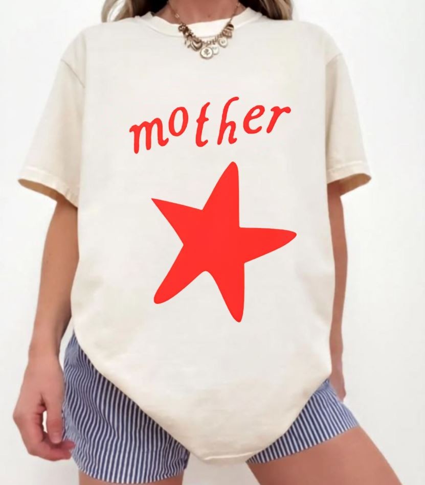 Mother Star Tee, Trendy Mom shirt, Mama Mothers day graphic t-shirt