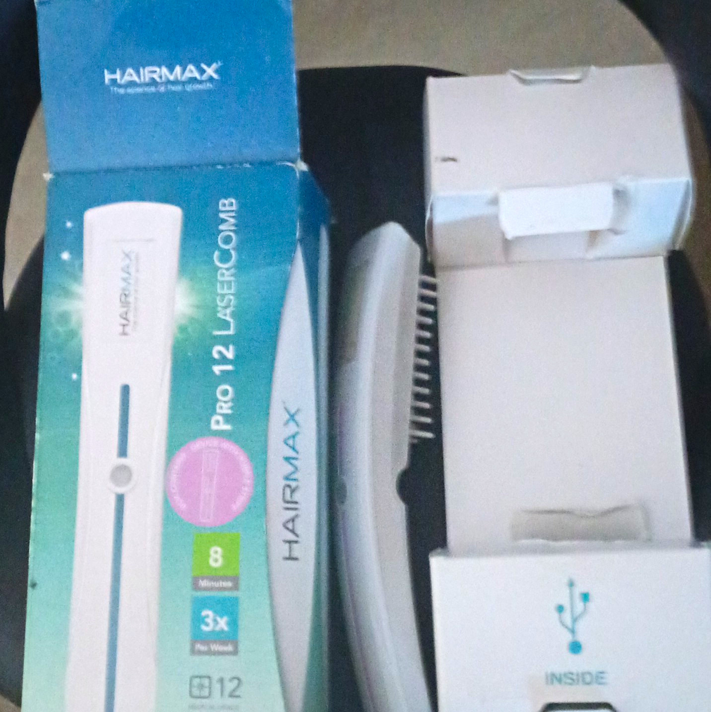 HairMax Pro 12 LaserComb Hair Growth Laser Light Device, 12 Lasers
