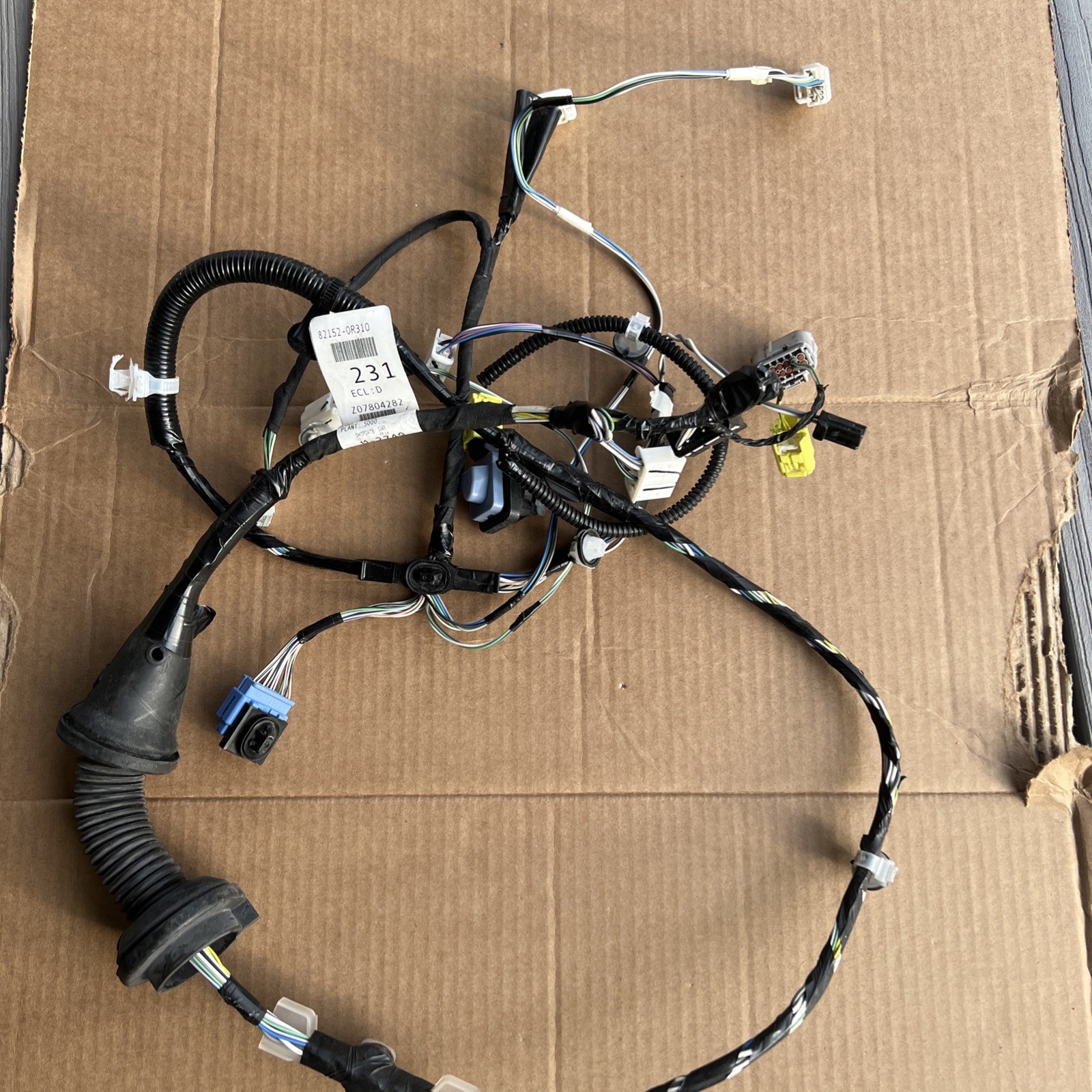 Front Left Driver Door Wire Wiring Harness OEM 2019-22 Toyota RAV4
