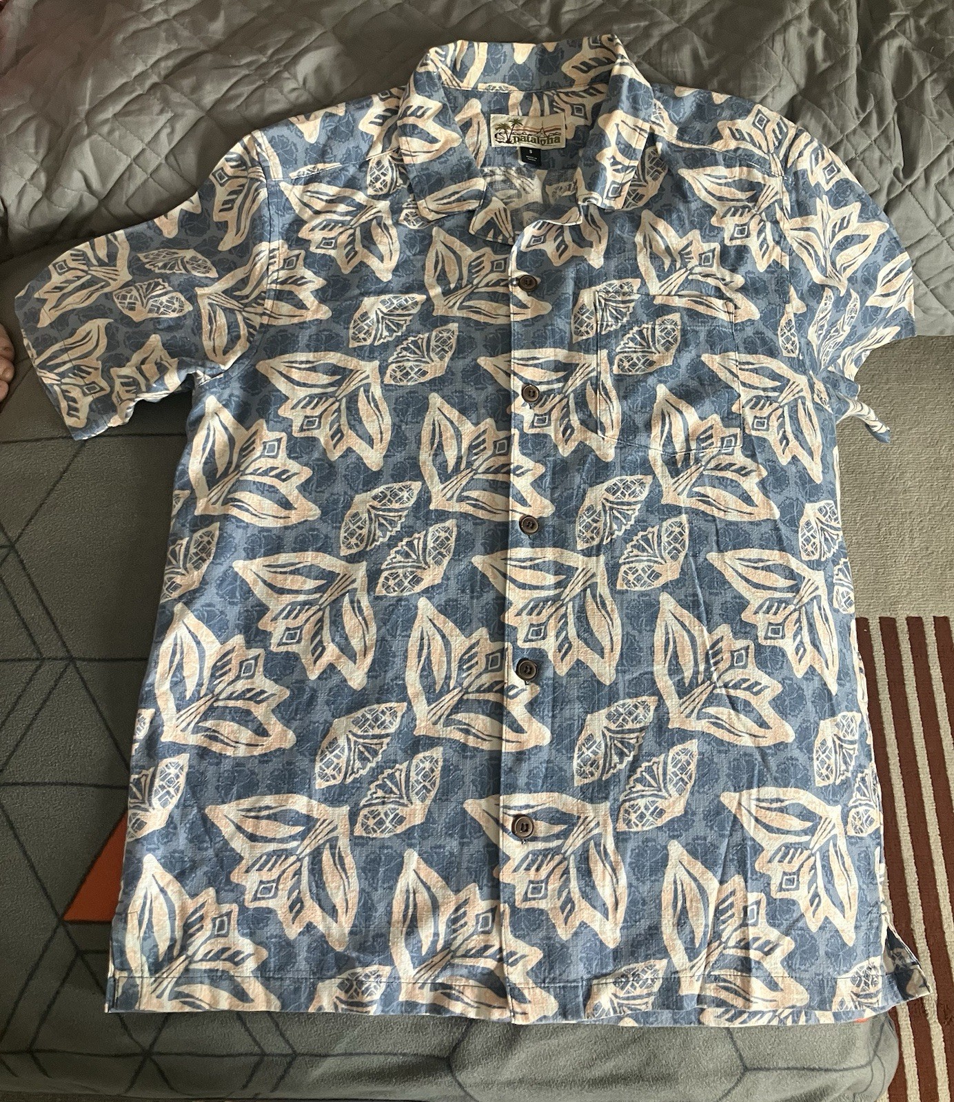 Patagonia Pataloha Shirt (Sz S), STY #52566, SP20, Hawaiian Cotton: Berlin Blue Patagonia Pataloha Shirt (Sz S), STY #52566, SP20, Hawaiian Cotton: Berlin Blue