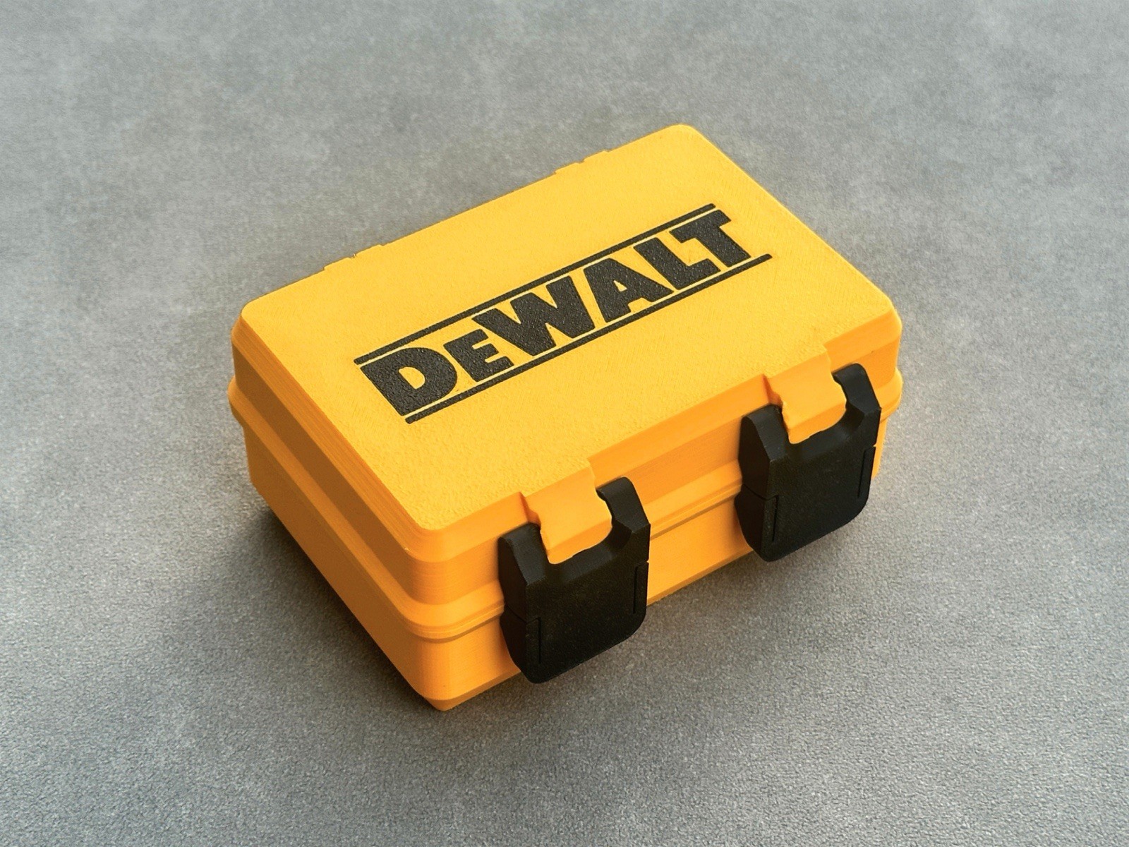 Dewalt Container – Small Med. Large Latching Screw Parts Storage Box 3D Printed