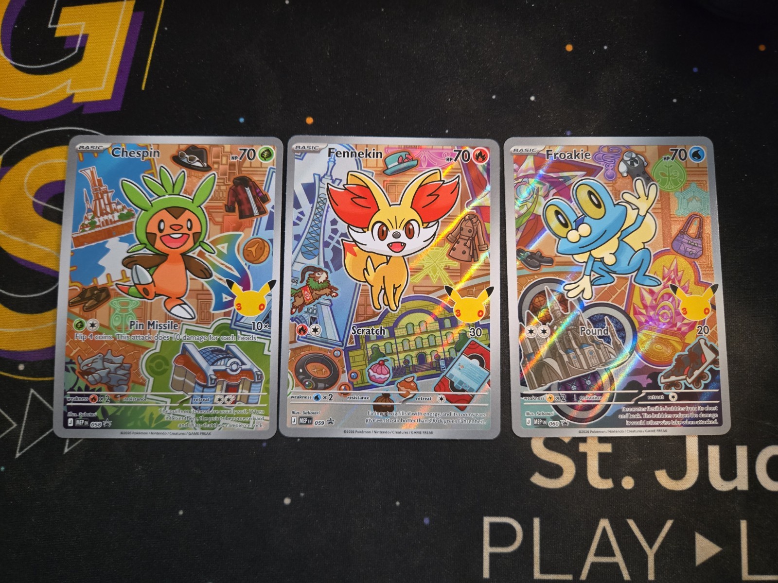 Pokemon First Partner Illustration Collection Series 3 - Gen 6 NM 3 Card Set Pokemon First Partner Illustration Collection Series 3 - Gen 6 NM 3 Card Set