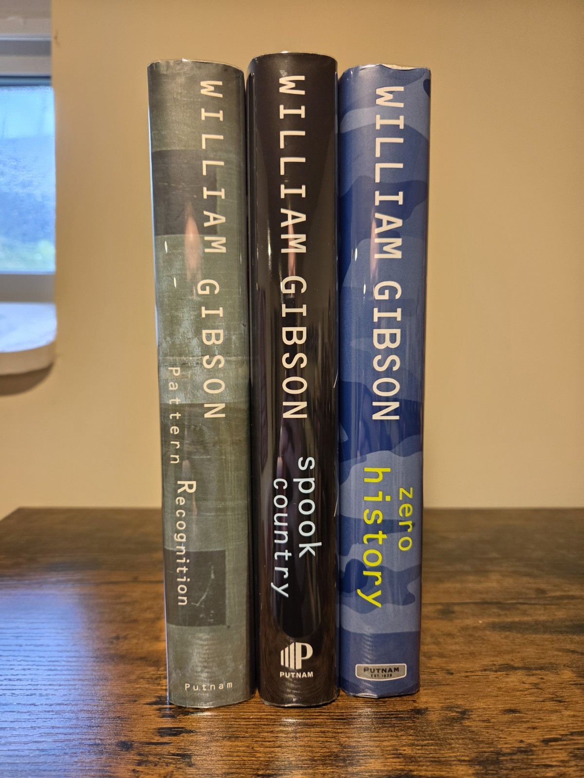 William Gibson: Blue Ant Trilogy HC 1st/1st. Pattern Rec, Spook Count, Zero Hist William Gibson: Blue Ant Trilogy HC 1st/1st. Pattern Rec, Spook Count, Zero Hist