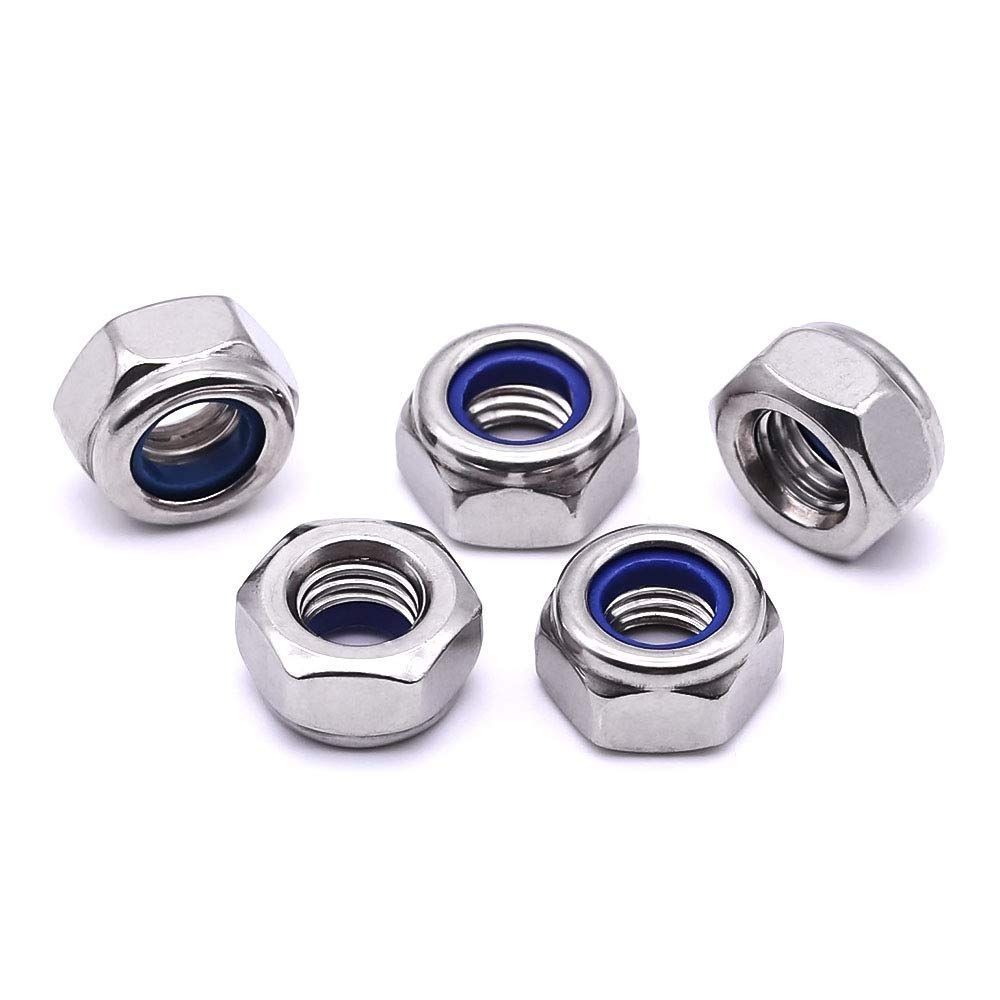 10 304 Stainless Steel Lock Nuts, M14-2.0, Nylon Insert, DIN985 10 304 Stainless Steel Lock Nuts, M14-2.0, Nylon Insert, DIN985