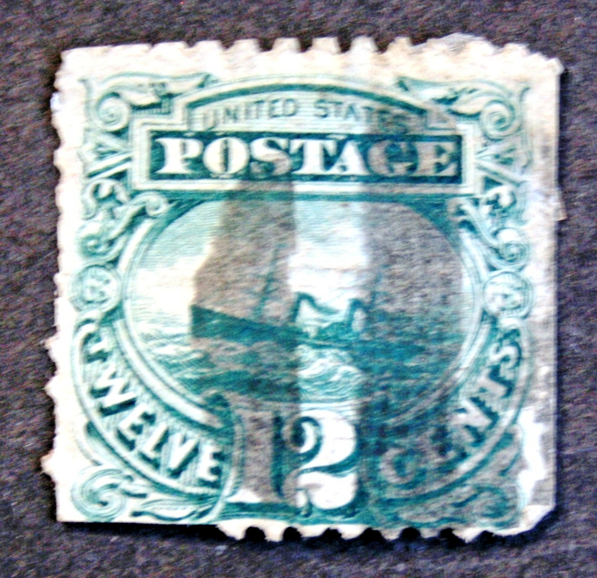 9-19,  RNV546 ****  SCOTT #117,  12c SS ADRIATIC,  USED,   c1869,  CV $130