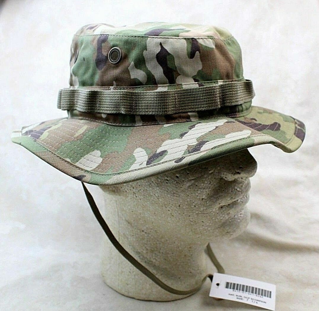 Military Camo Scorpion Boonie Cover - Army OCP Boonie Hat - USGI - Made in USA Military Camo Scorpion Boonie Cover - Army OCP Boonie Hat - USGI - Made in USA