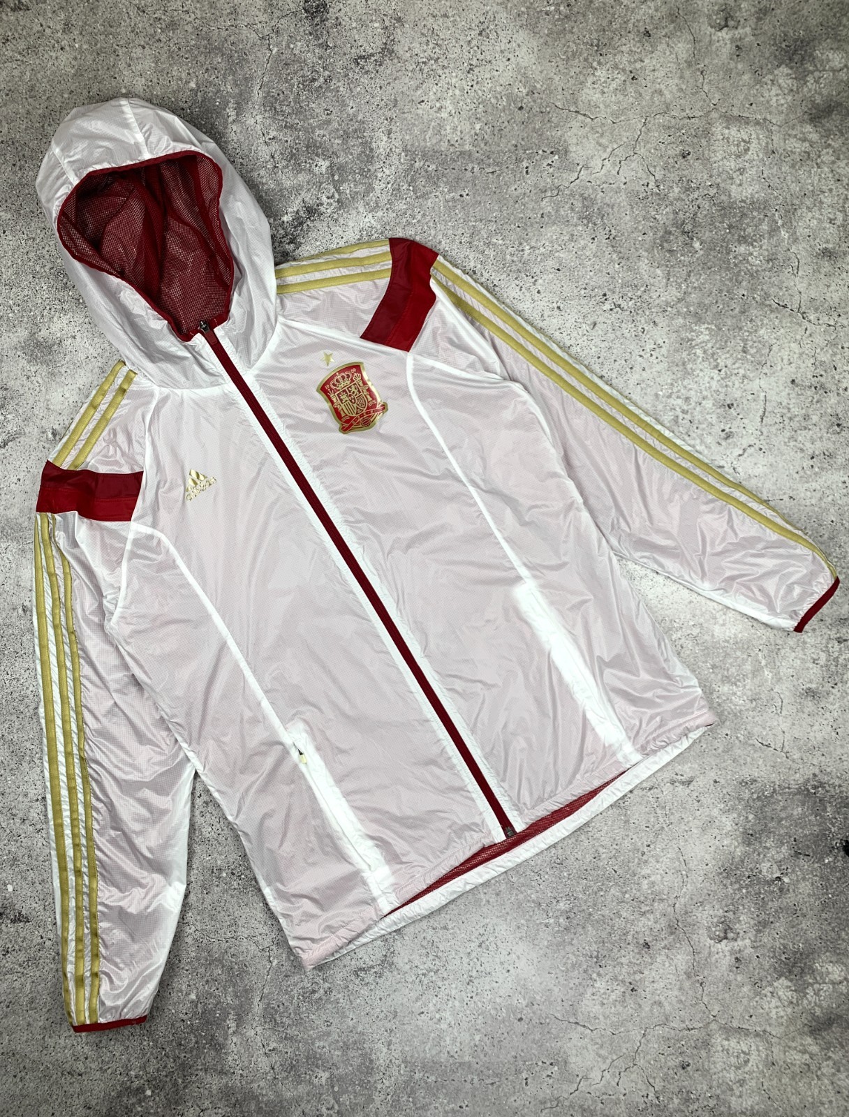 Adidas Spain Anthem TT Jacket L World Cup 2014 2015 Football Windbreaker