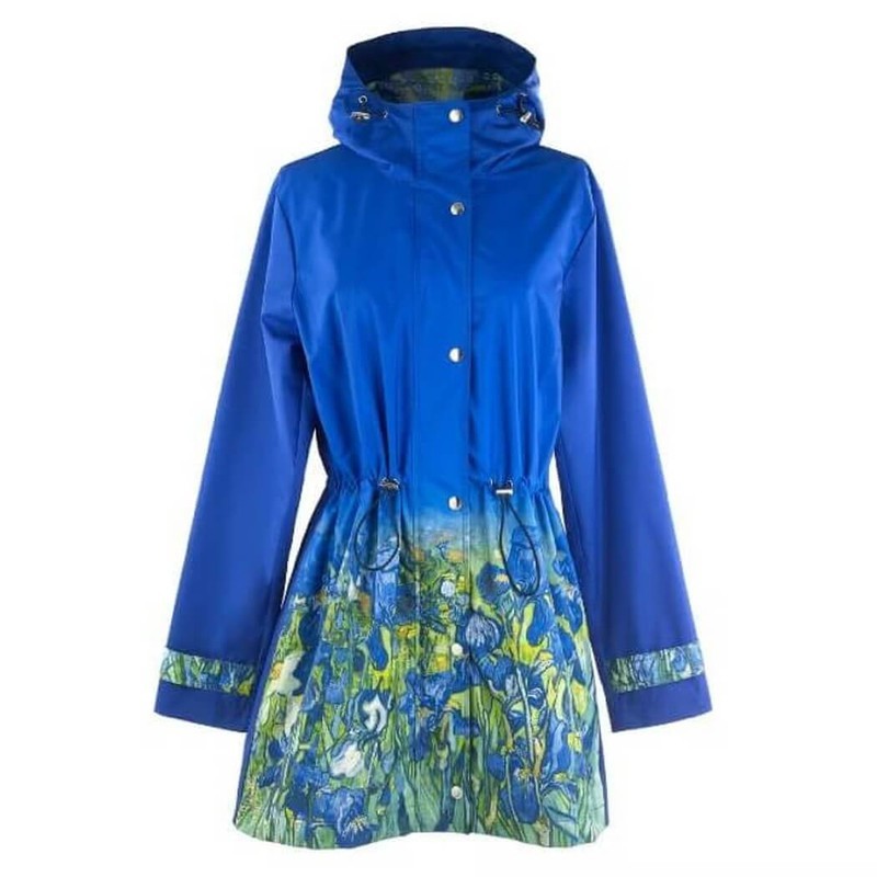Galleria Enterprises Women\'s Van Gogh Irises Raincoat, Size Medium