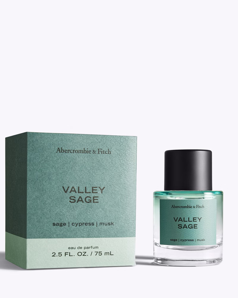 Abercrombie and Fitch Valley Sage   sage, cypress, musk 2.5 oz  Brand New Sealed