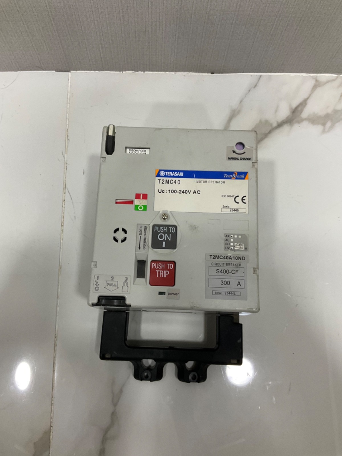 TERASAKI T2MC40 Tembreak Motor Operator 100-240V AC 50/60Hz 300A
