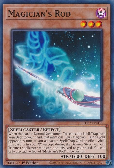 YUGIOH: 3x Magician's Rod LDS3-EN086 Common NM YUGIOH: 3x Magician's Rod LDS3-EN086 Common NM