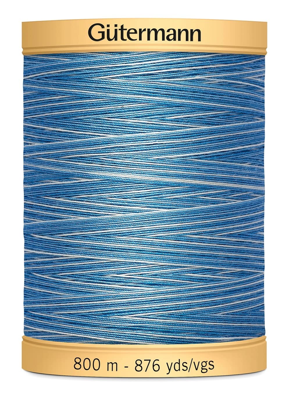 Gutermann Natural Cotton Thread Variegated 876 Yards-Blue Awakening Gutermann Natural Cotton Thread Variegated 876 Yards-Blue Awakening