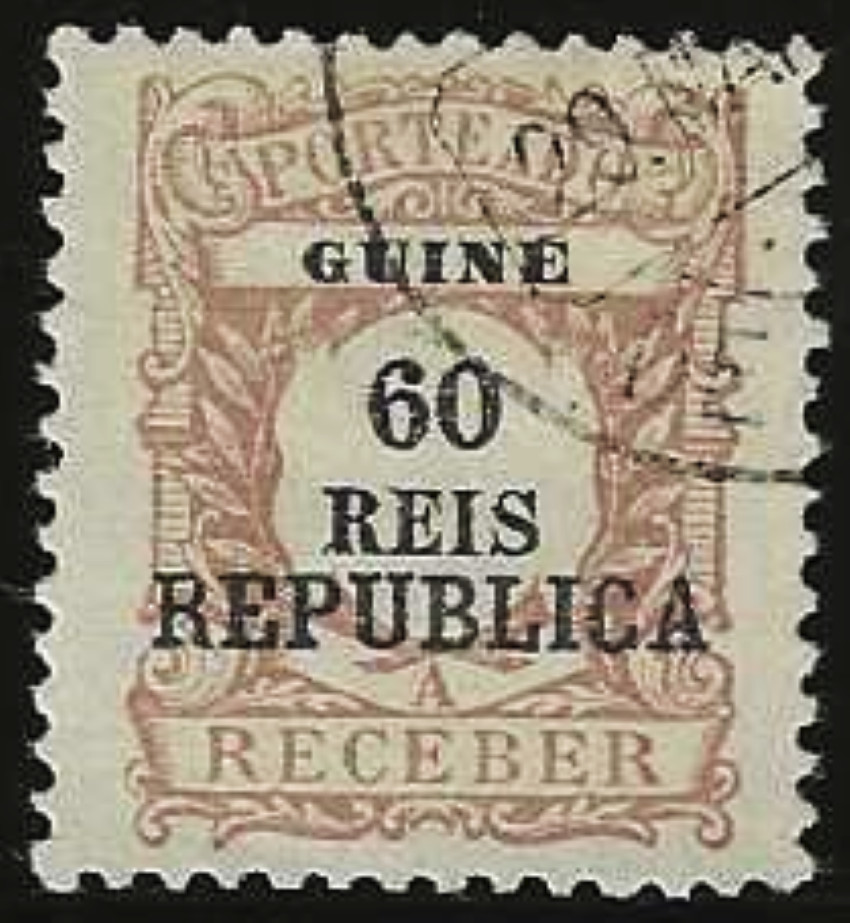 Portuguese Guinea 1919 #J25, USED/LH, Postage Due, 60r Clean Cancellation Rare Portuguese Guinea 1919 #J25, USED/LH, Postage Due, 60r Clean Cancellation Rare