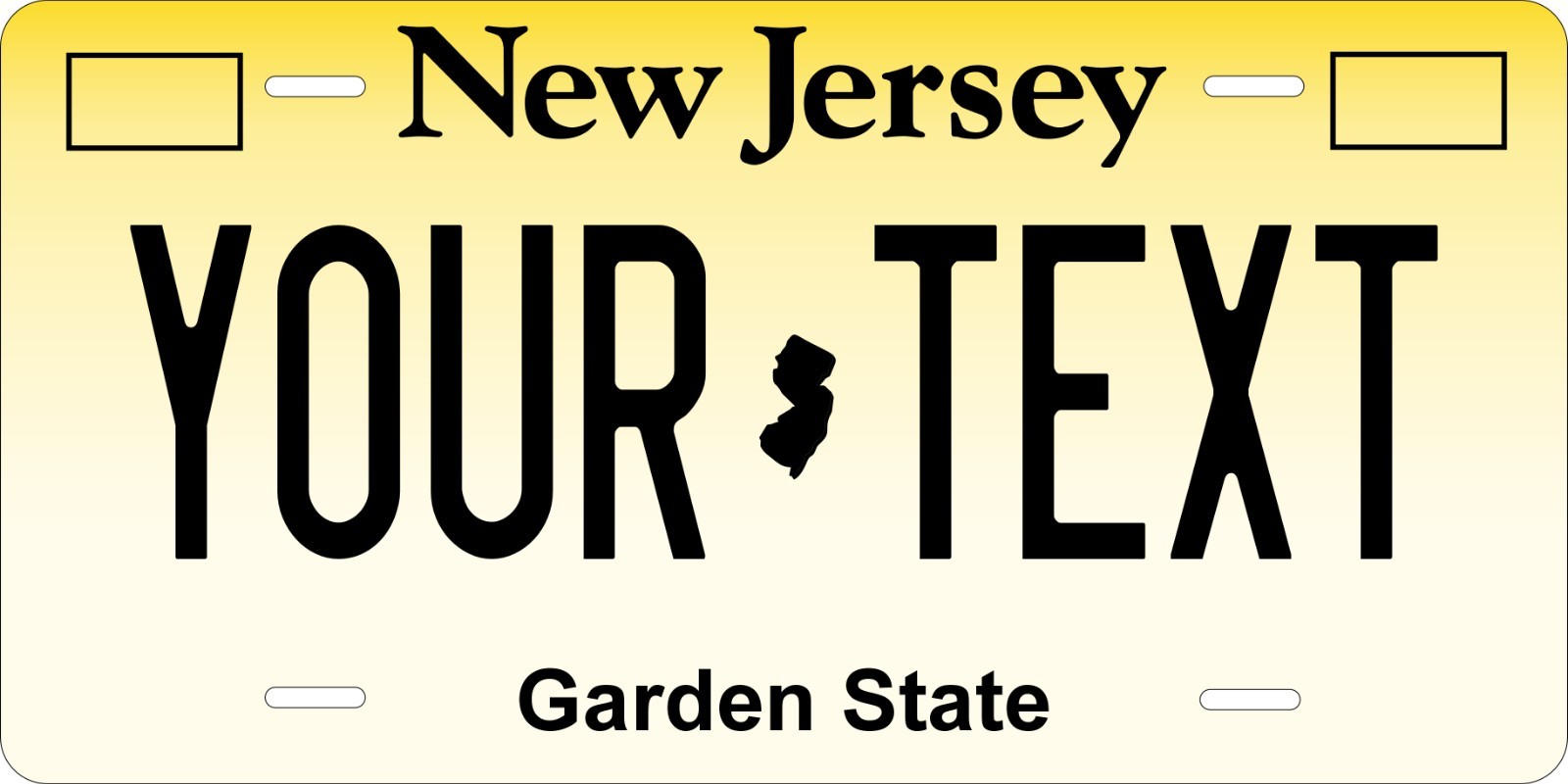 Custom New Jersey License Plate – Personalized Novelty Plate 