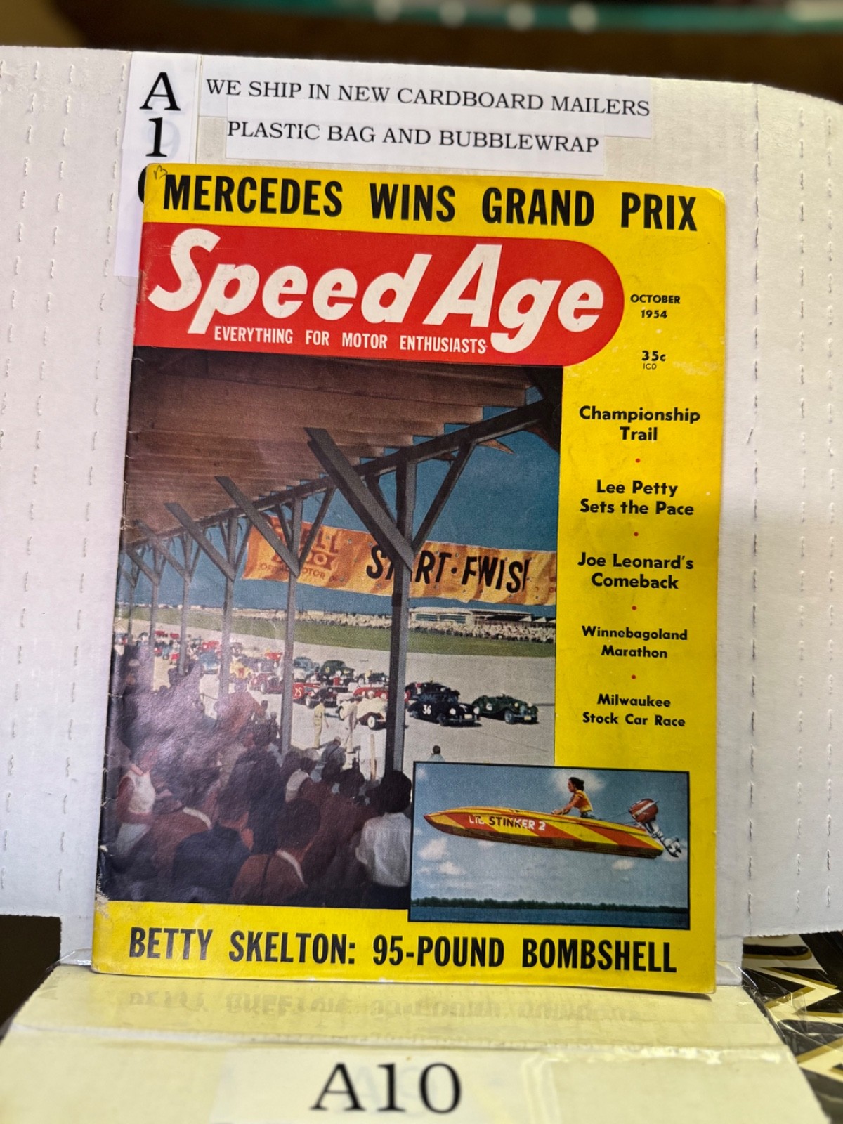 Vintage Speed Age Magazine October 1954