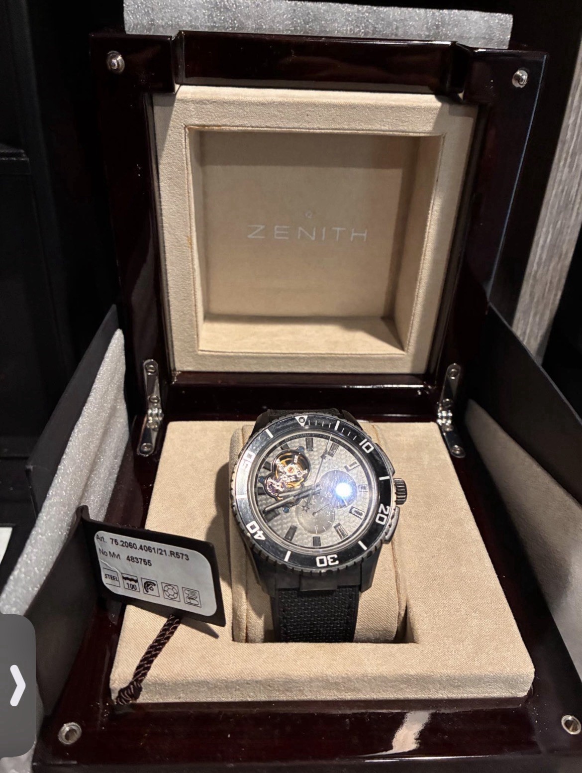 Zenith El Primero Stratos Spindrift 75.2060.4061 / 21.R573 45mm #HDW340. 