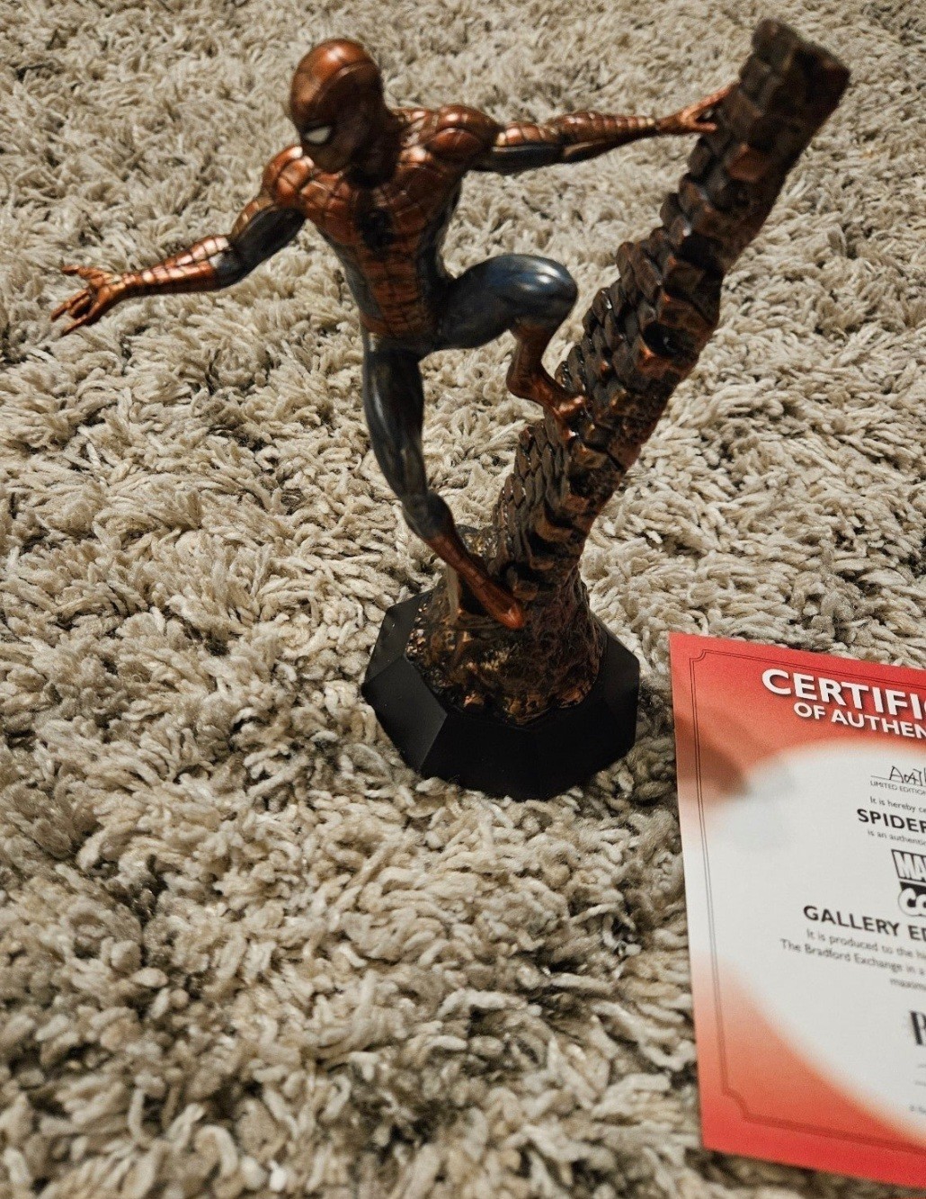 Bradford Exchange Marvel Amazing Spider-Man Bronze Figurine