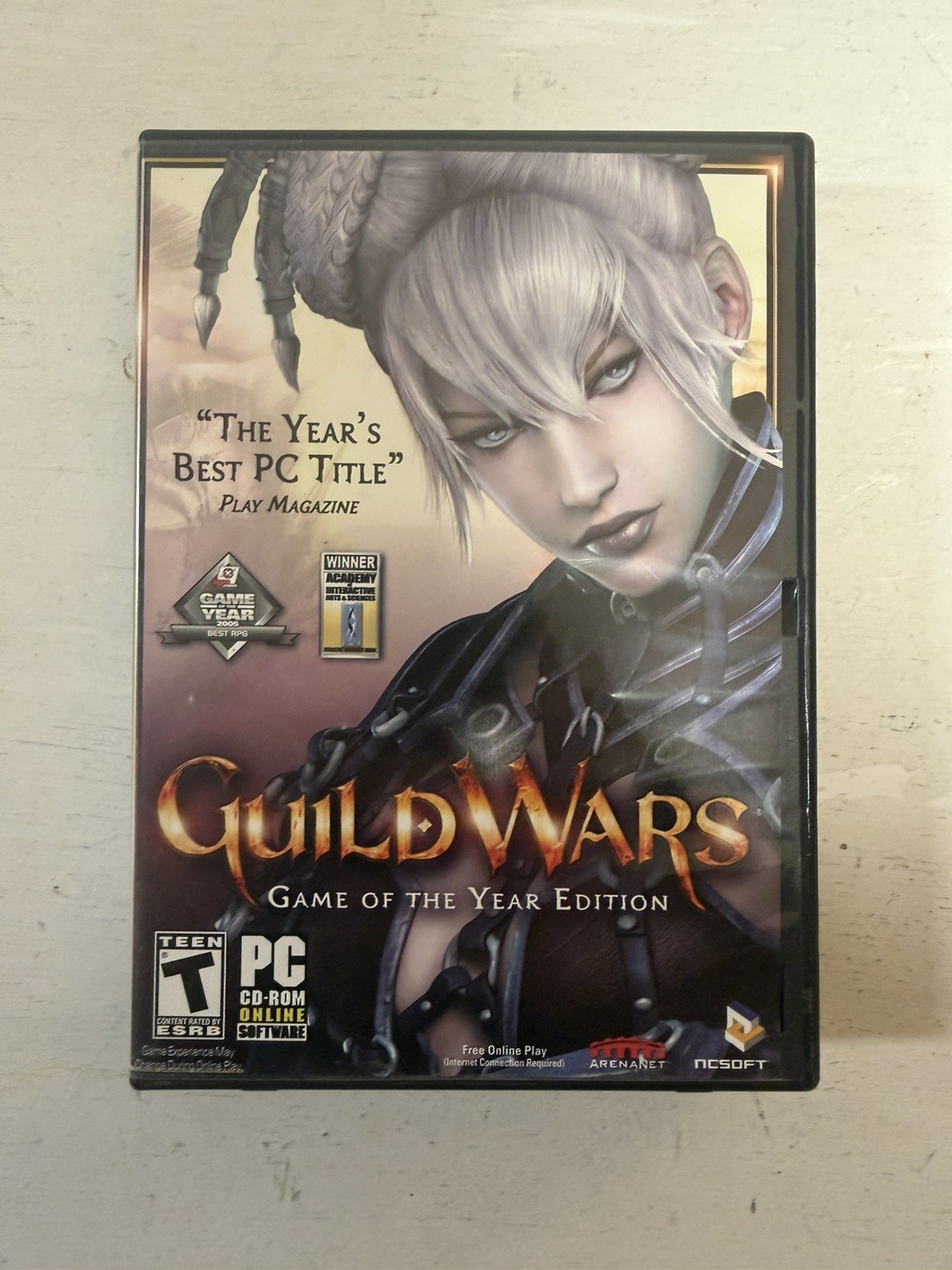 2005 Guild Wars Game of The Year Edition PC CD-ROM Online Software, Arenanet 2005 Guild Wars Game of The Year Edition PC CD-ROM Online Software, Arenanet