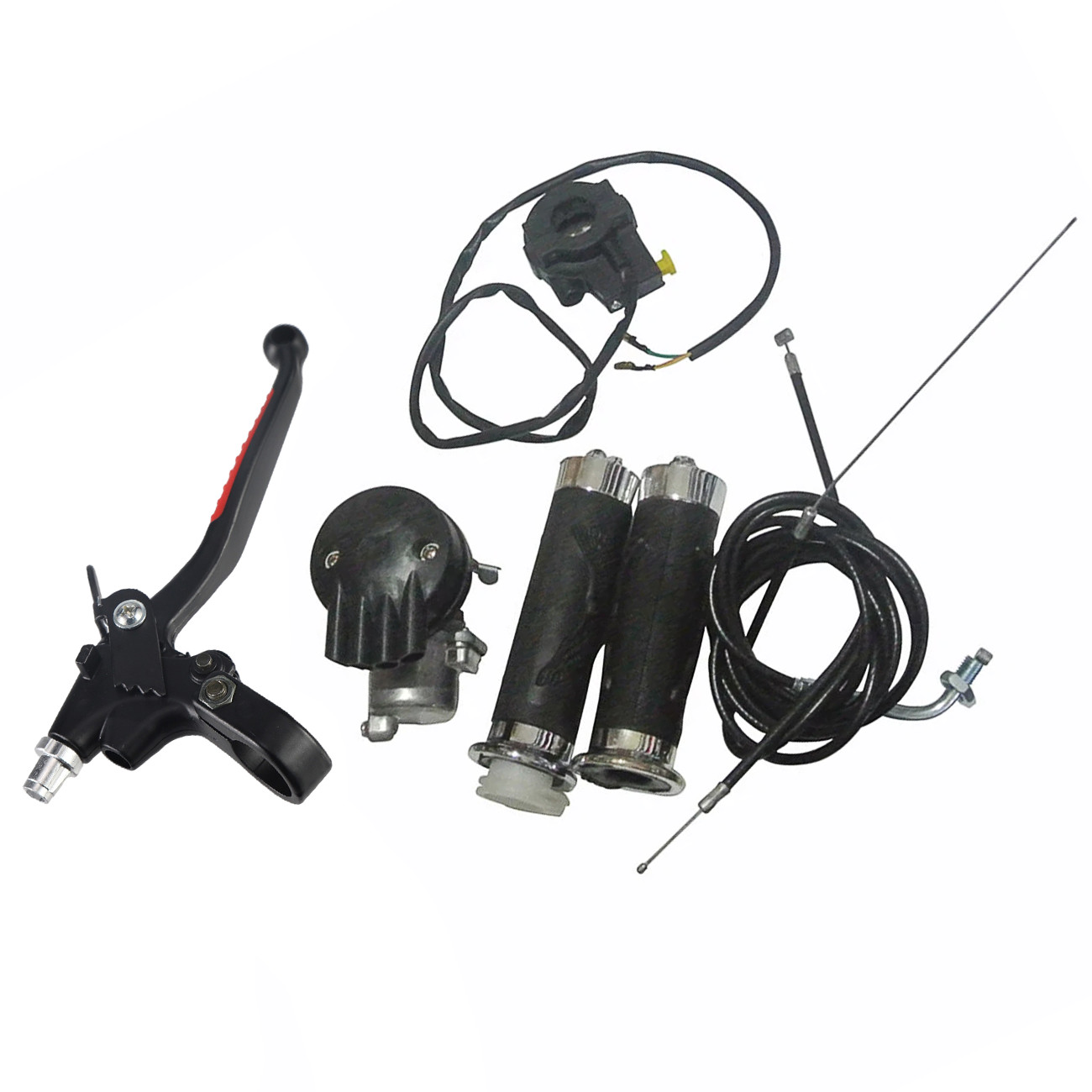 Carburetor Handlebar Grips Throttle Kit For 49 66 80cc Bicycle Bike