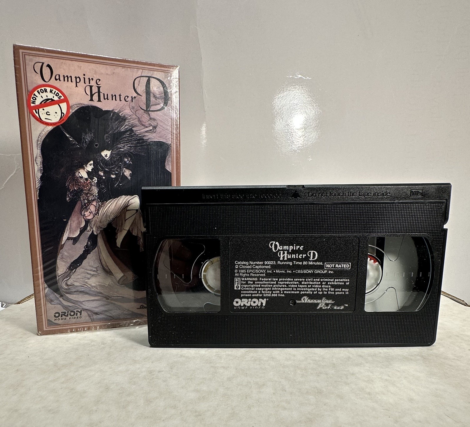 Vampire Hunter D VHS - 1985 Orion - RARE - Anime - Cult - Horror - English - NR Vampire Hunter D VHS - 1985 Orion - RARE - Anime - Cult - Horror - English - NR