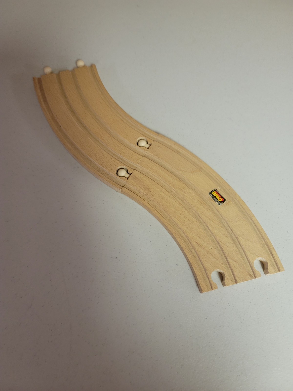 Brio Wooden Railway Vintage Rare Large Double Tracks #33398