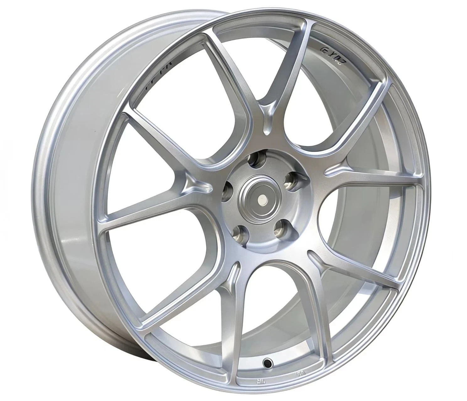 Set of 4 19x8.5 Hyper Silver Wheels 5x114.3 ET35 Rims Fit Camry Accord Civic K5