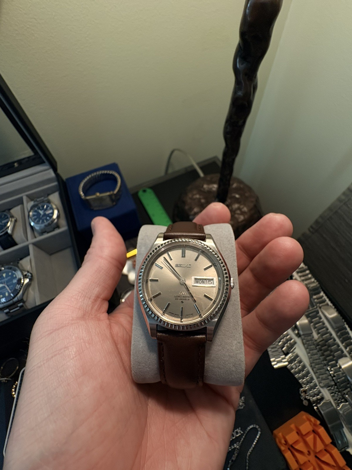 Vintage 1969 SEIKO LORD MATIC WEEKDATER 5606 / 23Jewel Movement W/ Fluted Bezel Vintage 1969 SEIKO LORD MATIC WEEKDATER 5606 / 23Jewel Movement W/ Fluted Bezel