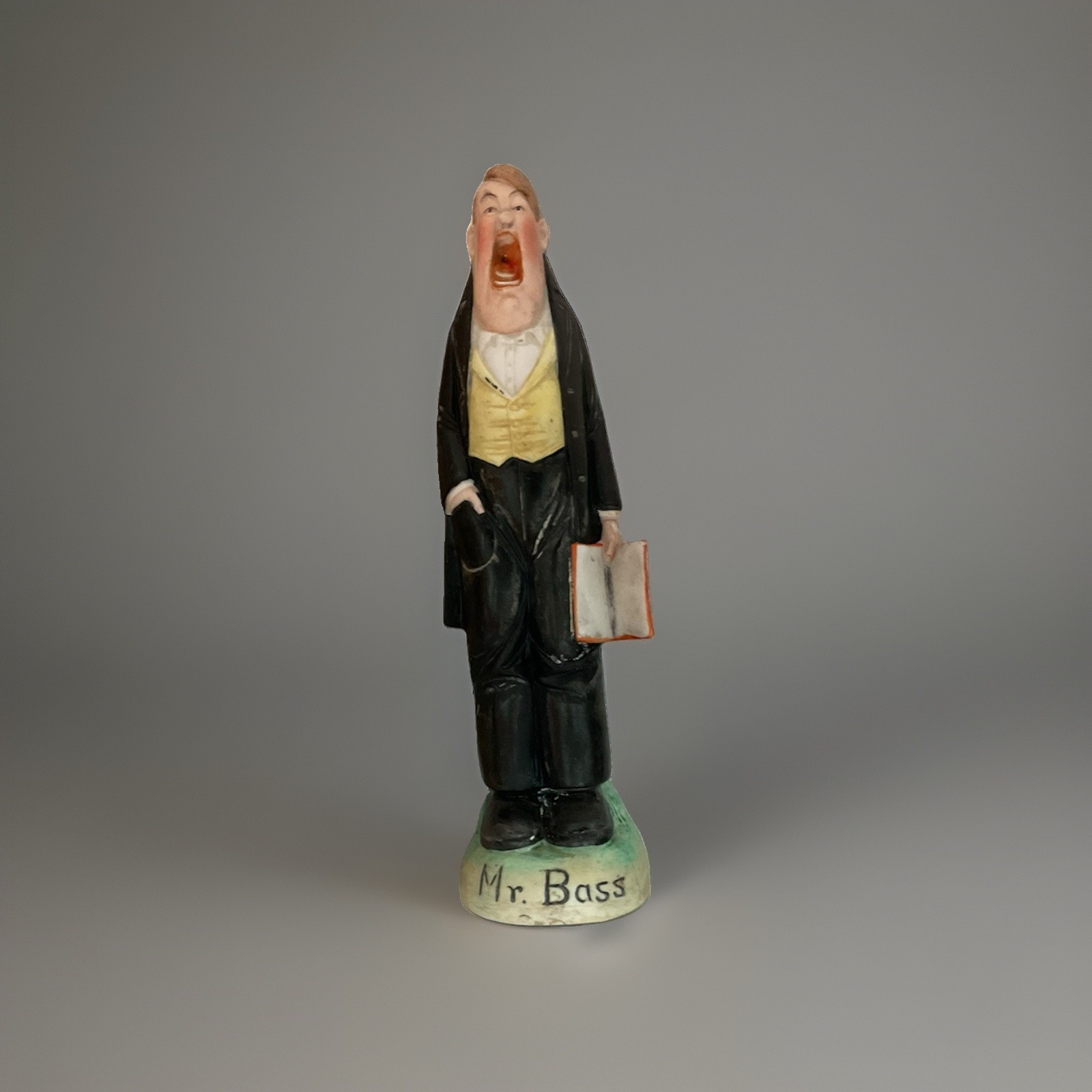 Vintage Schafer and Vater, German Porcelain Mr. Bass - Tall Singer in Tuxedo 8” Vintage Schafer and Vater, German Porcelain Mr. Bass - Tall Singer in Tuxedo 8”