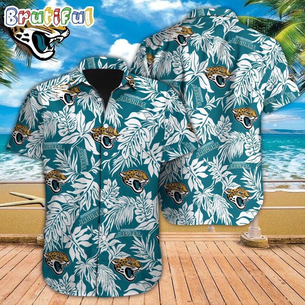 Jacksonville Football Team Jaguarss Hawaiian Casual Button Down Shirt Unisex