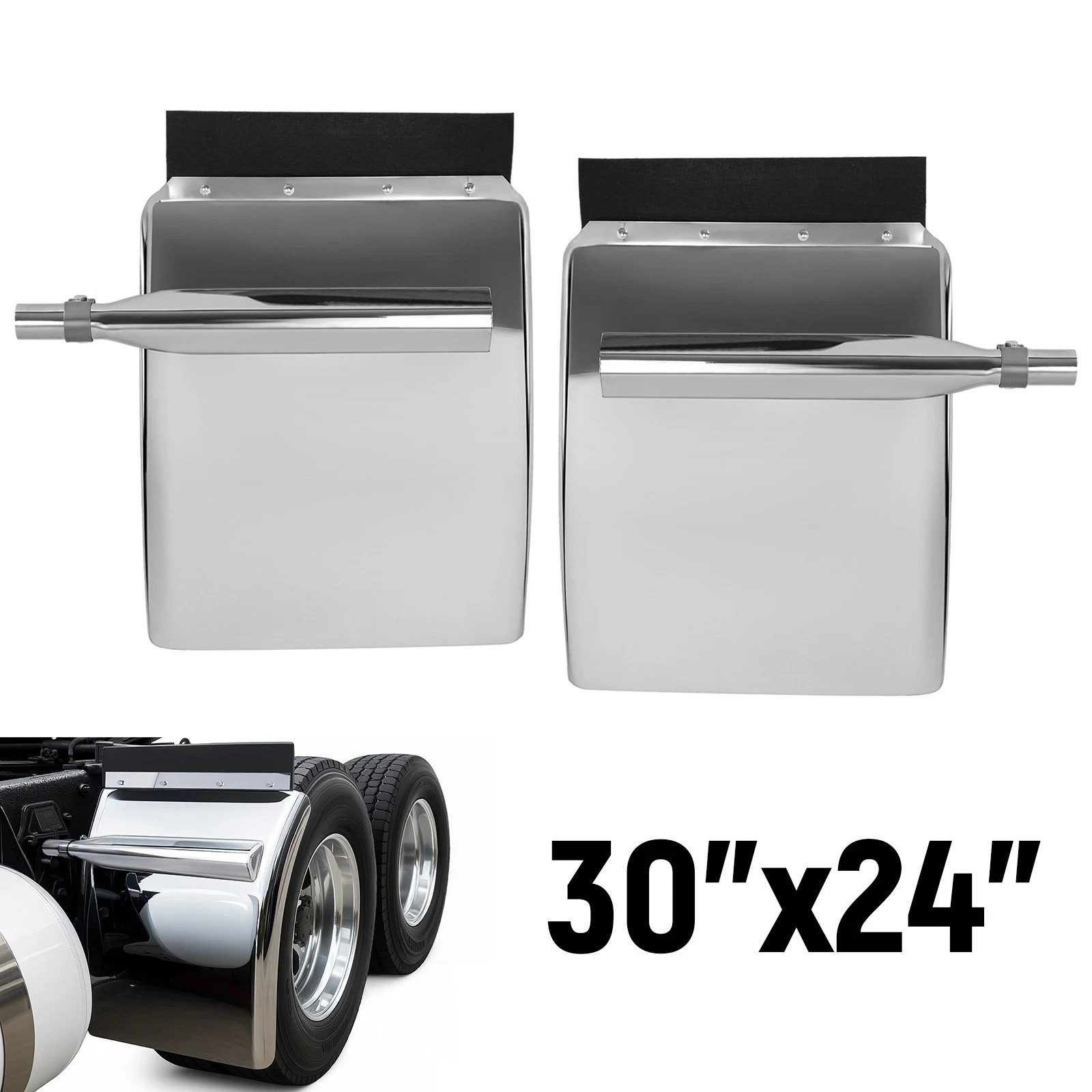 Pair Stainless Steel 30