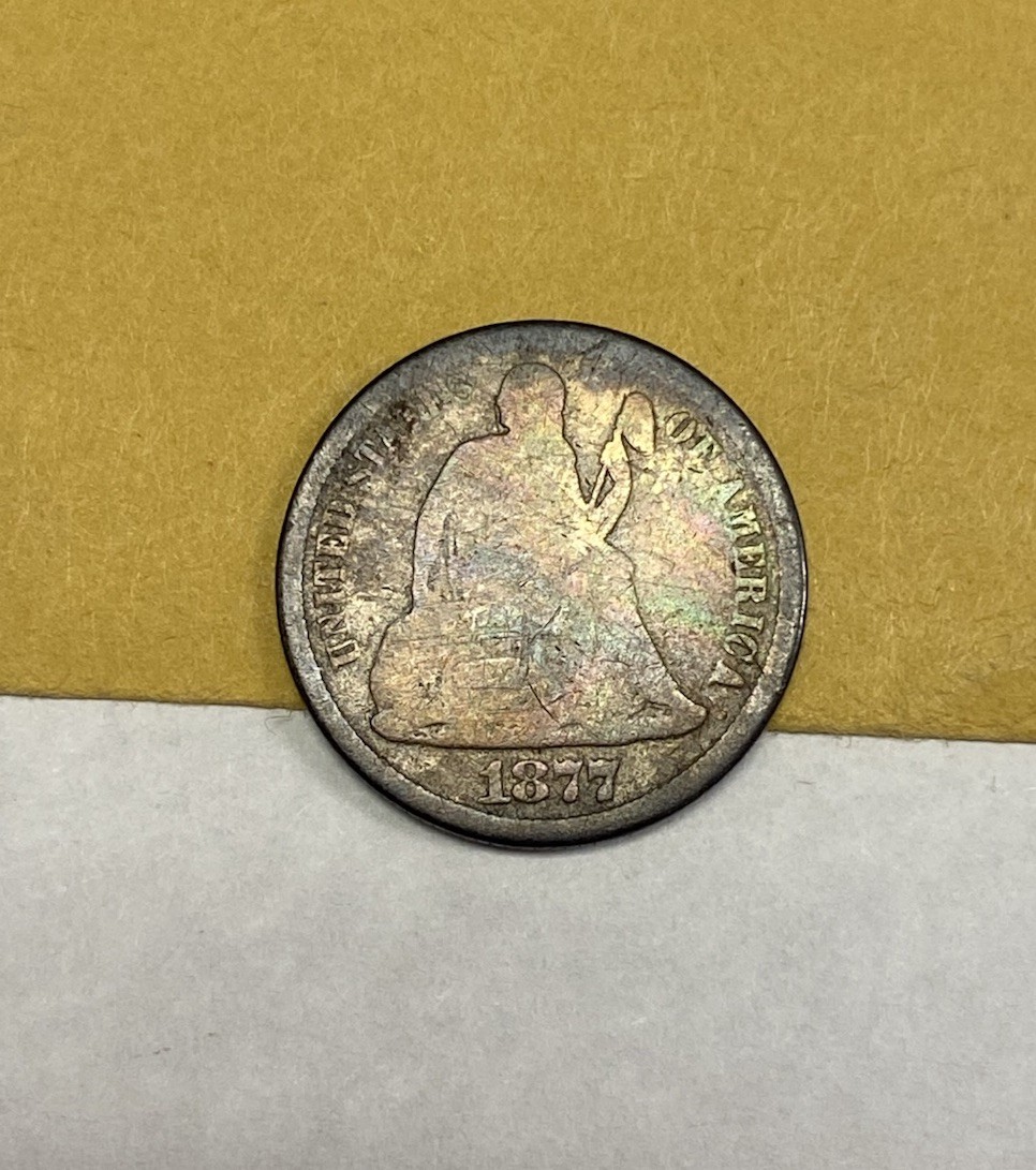1877-CC U.S Silver Seated Liberty Dime**** 1877-CC U.S Silver Seated Liberty Dime****