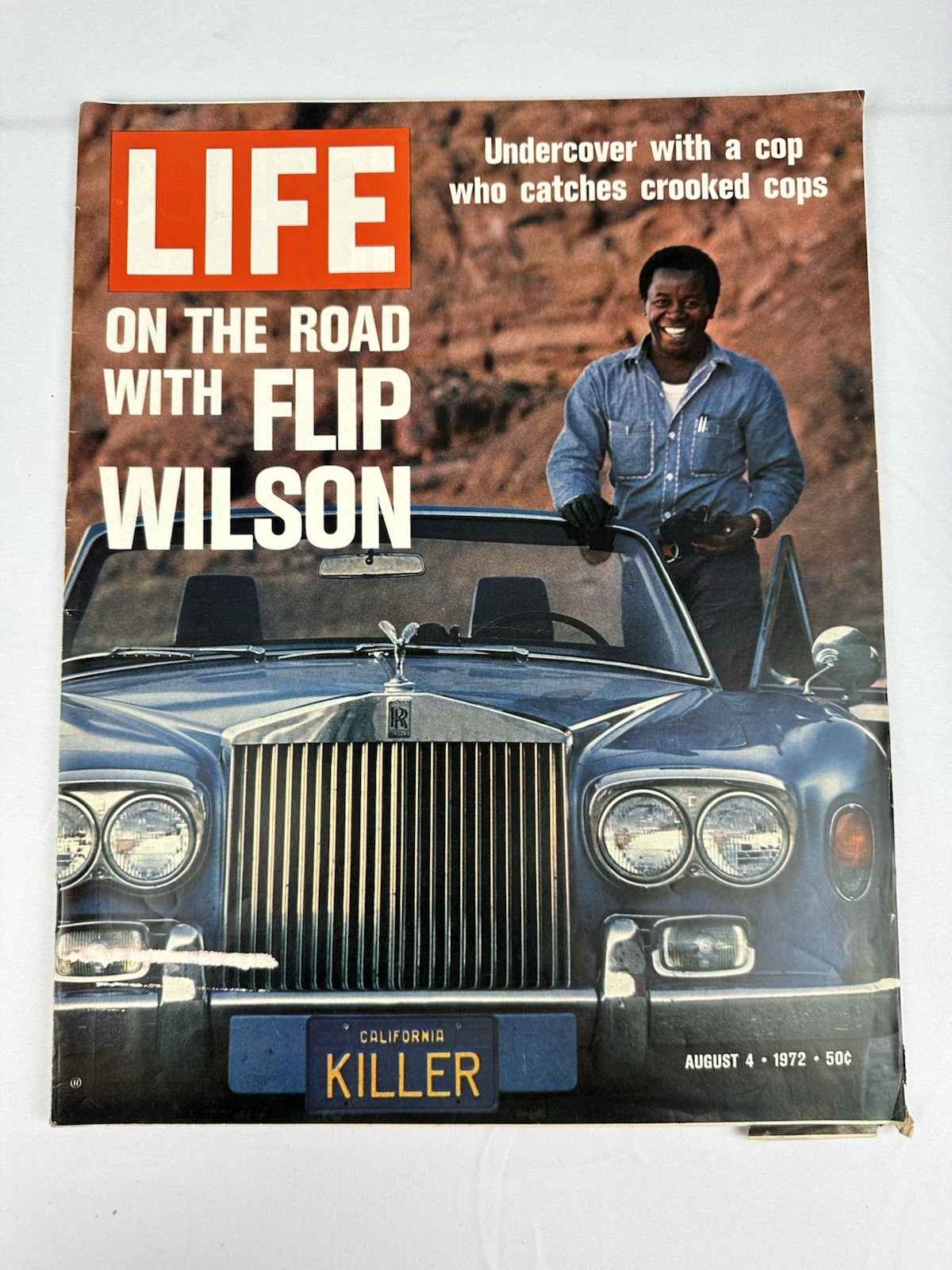 VTG Life Magazine August 4 1972 - On The Road With Undercover Cop Flip Wilson