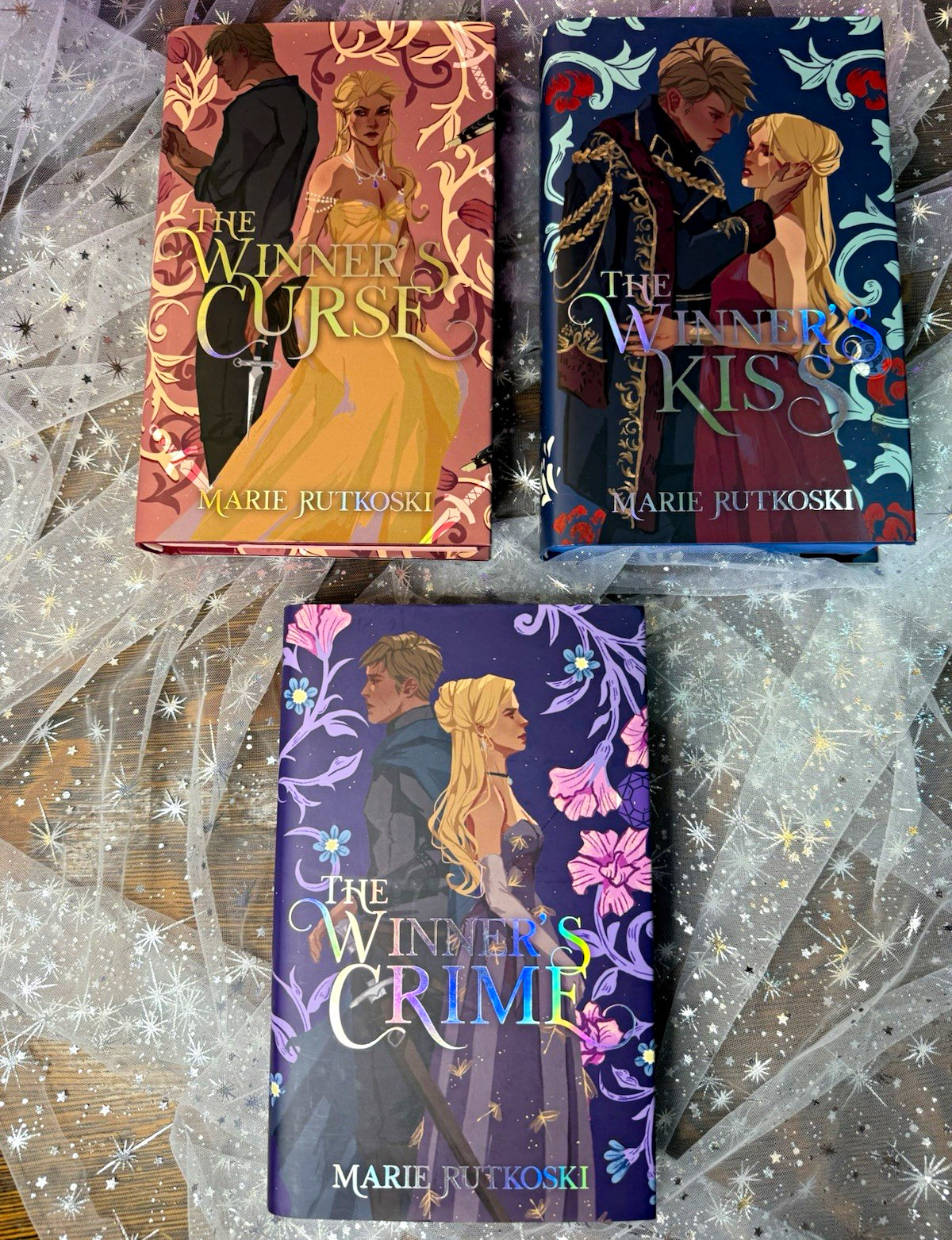 Illumicrate Signed/Inscribed Limited Edition The Winner\'s Trilogy Hardcover Set