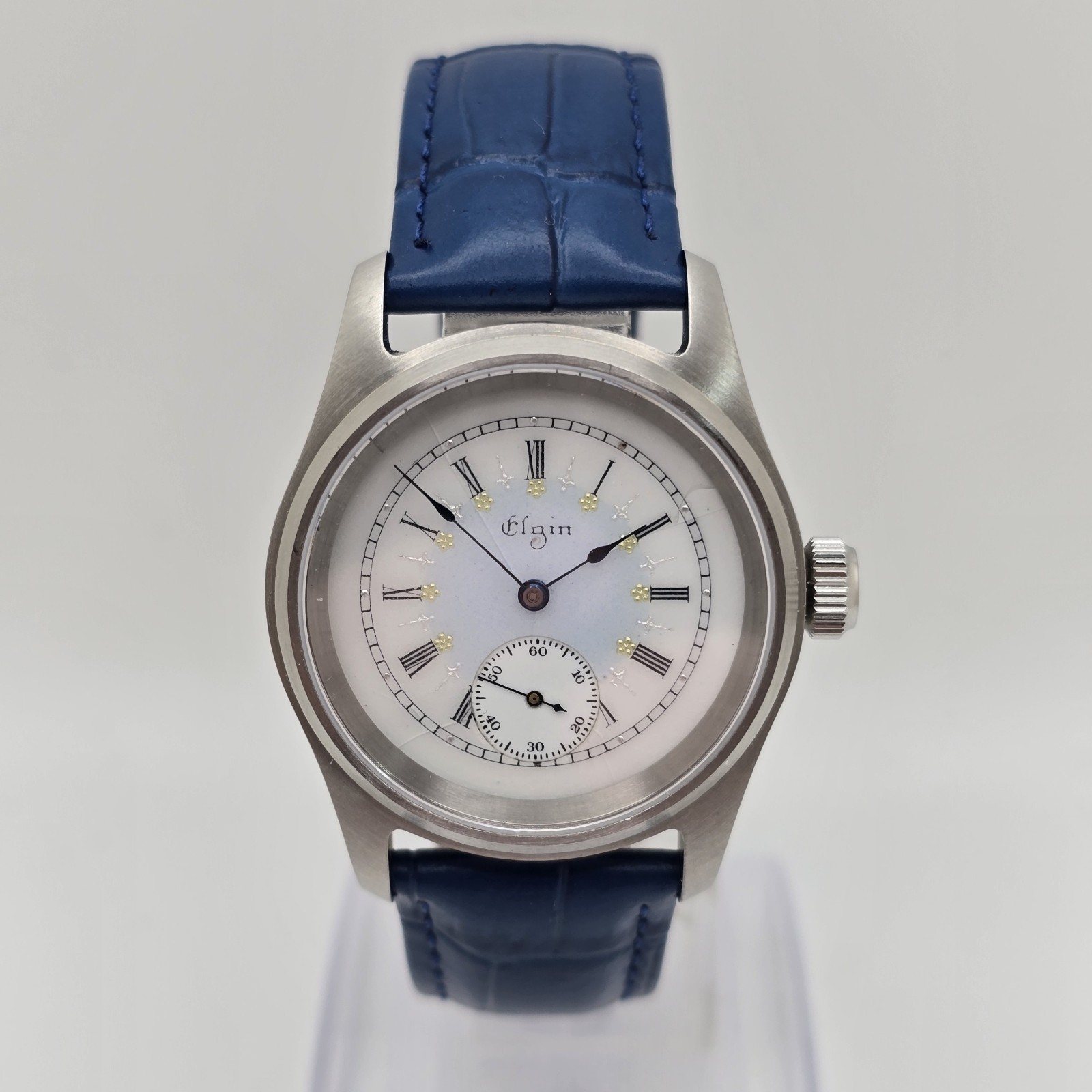 Custom-Built Marriage-Watch 36mm 1906 Elgin Fancy Dial