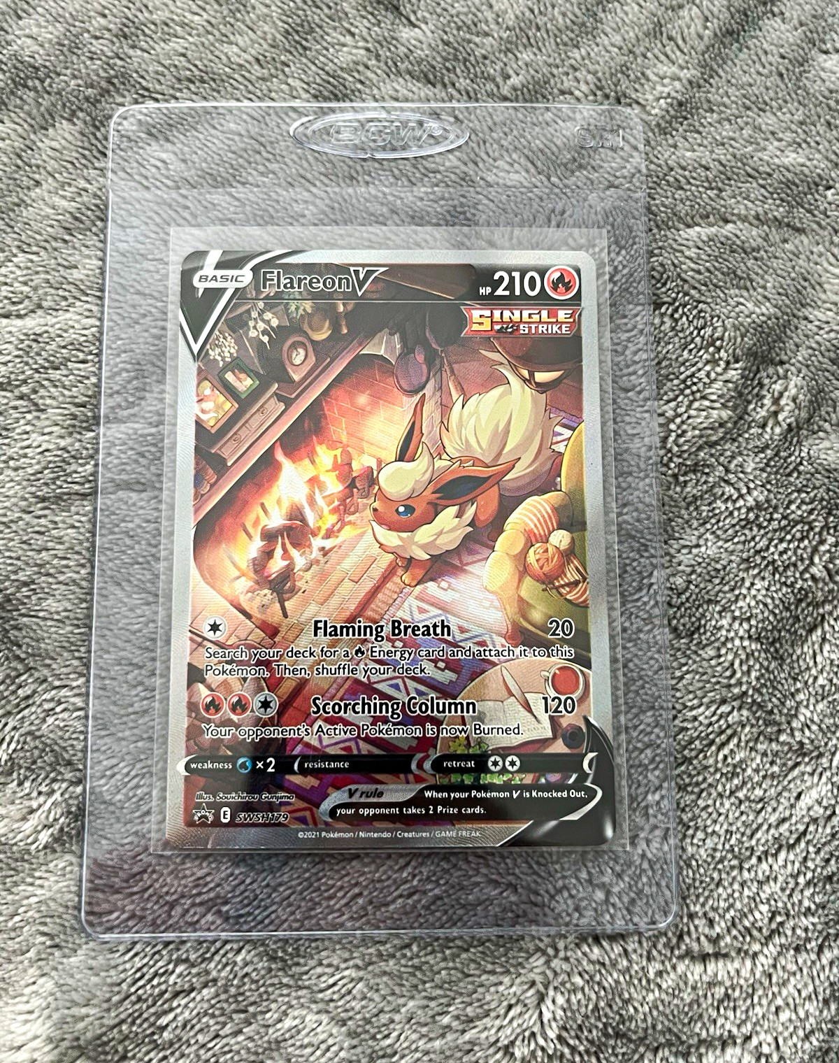 POKEMON TCG Flareon V SWSH179 Sword & Shield Promo Holo 210 HP EN POKEMON TCG Flareon V SWSH179 Sword & Shield Promo Holo 210 HP EN