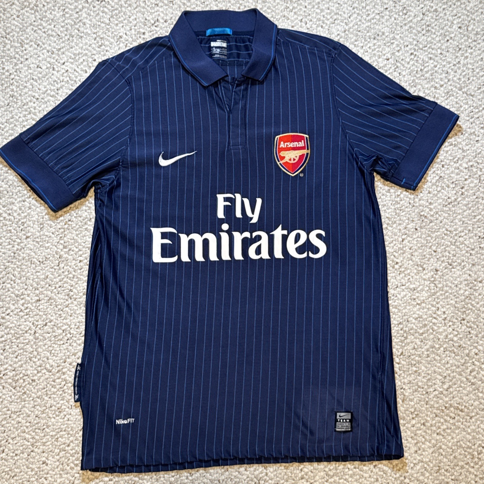 Nike Arsenal London 2009 2010 Away Football Soccer Shirt Jersey Size M