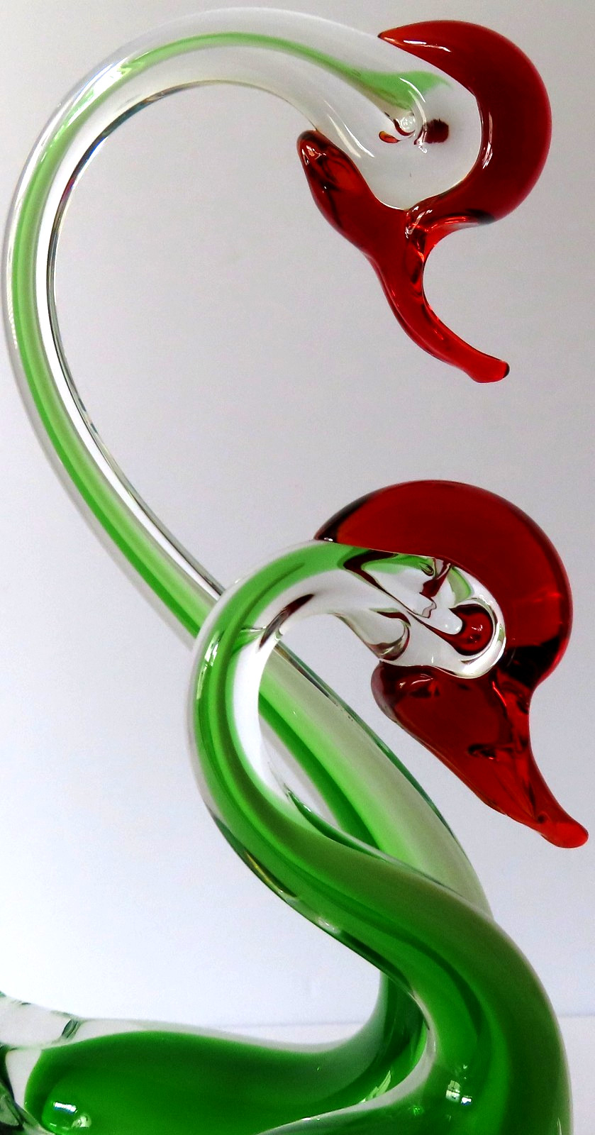 Vintage 50's/60's Murano Sommerso Glass Swan Figurine - Vintage Murano Art Glass