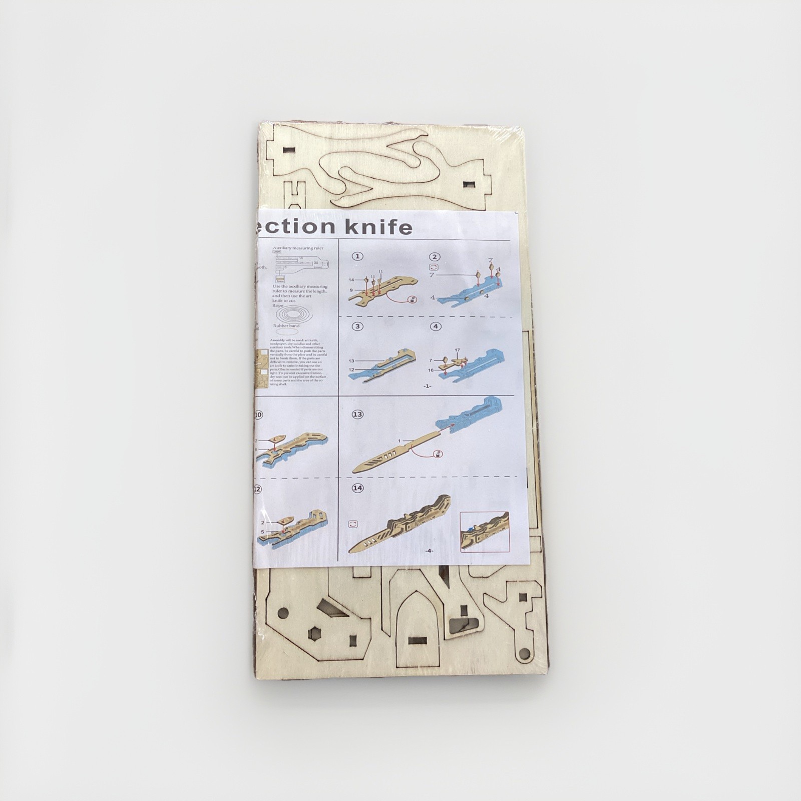 3D Puzzle Wooden Knife 6003-Ejection Knife NIP  