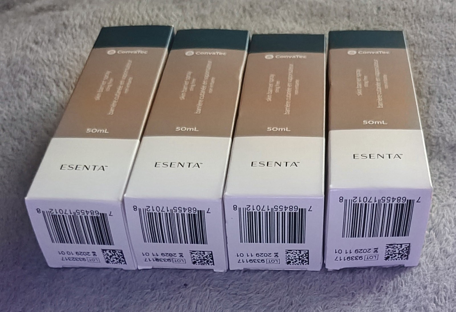 4 ConvaTec 423288 ESENTA Skin Barrier Spray 4 Bottles NIB FRESH  expiration 2029