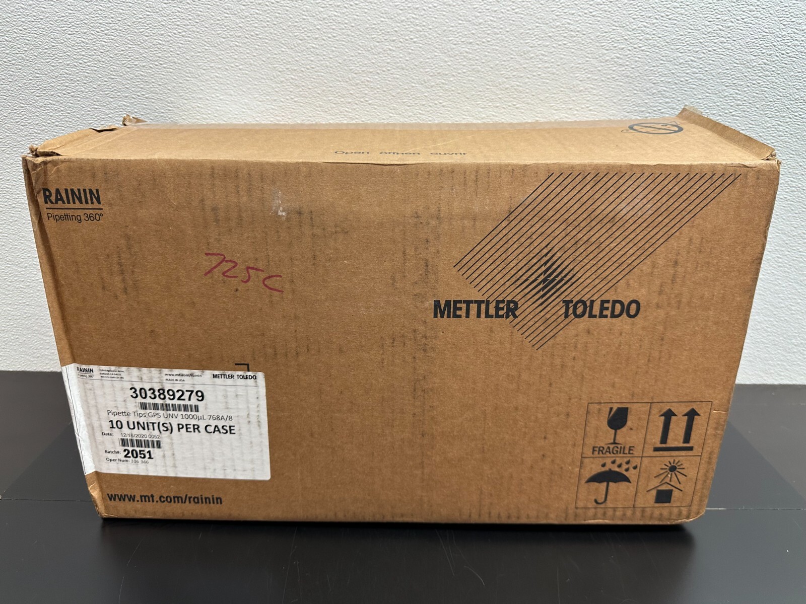 Mettler Toledo Rainin REF 30389279 PIPETTE TIPS GPS UNV A 1000uL 768/8 Lot 10PKS