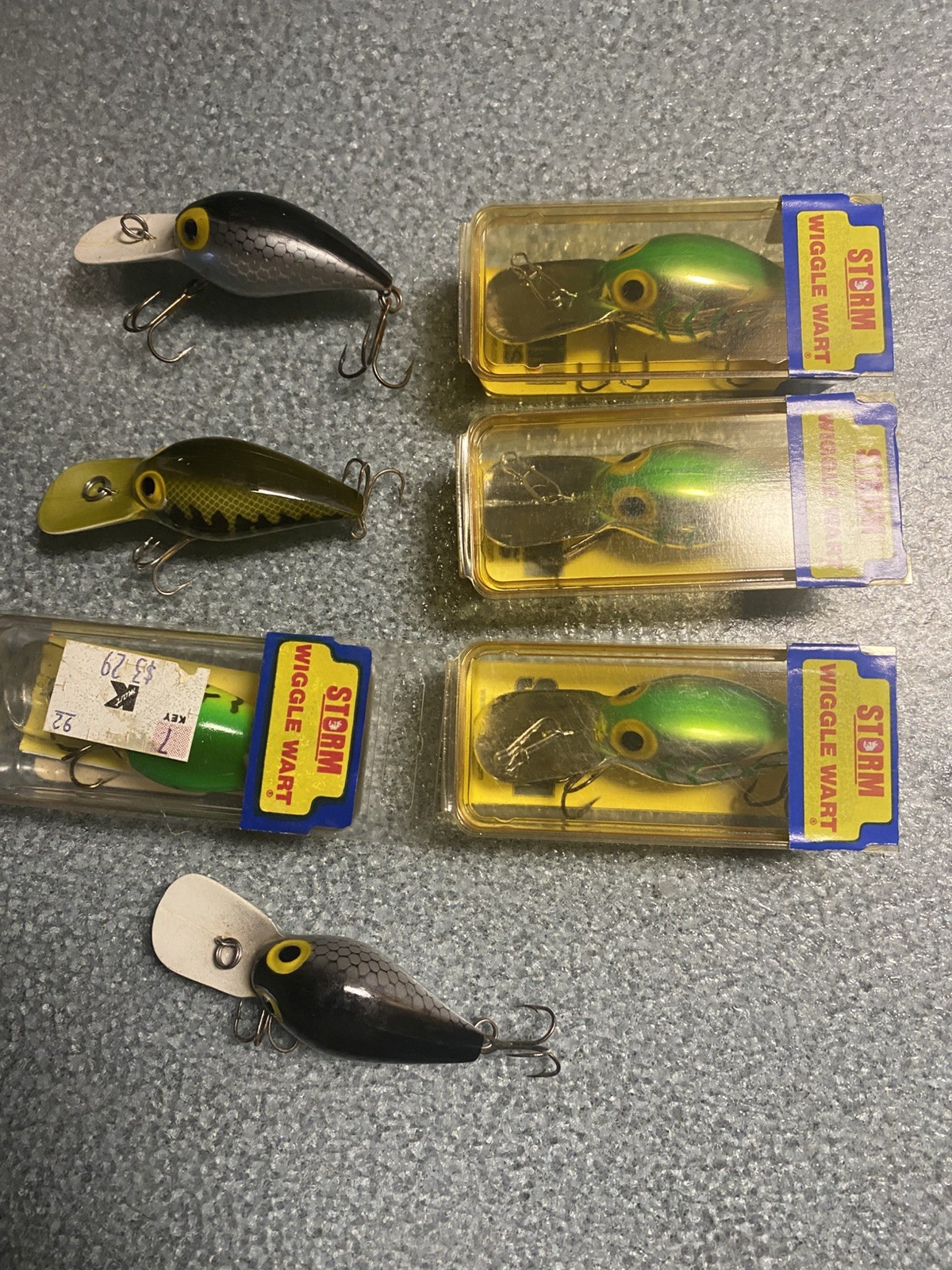 Vintage Pre Rapala Storm Wiggle Wart Lot Of 7 Vintage Pre Rapala Storm Wiggle Wart Lot Of 7