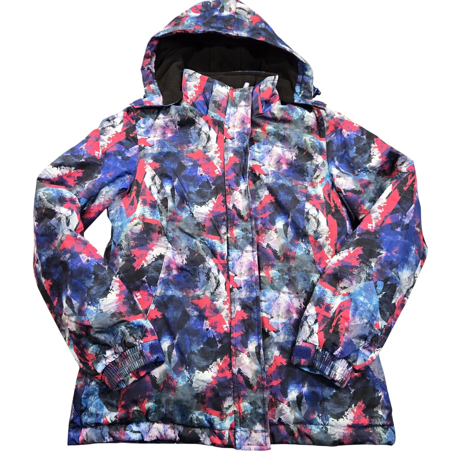 Mountain Warehouse Snow Jacket Womens 6 Multicolor Camo Hooded Ski Insulated