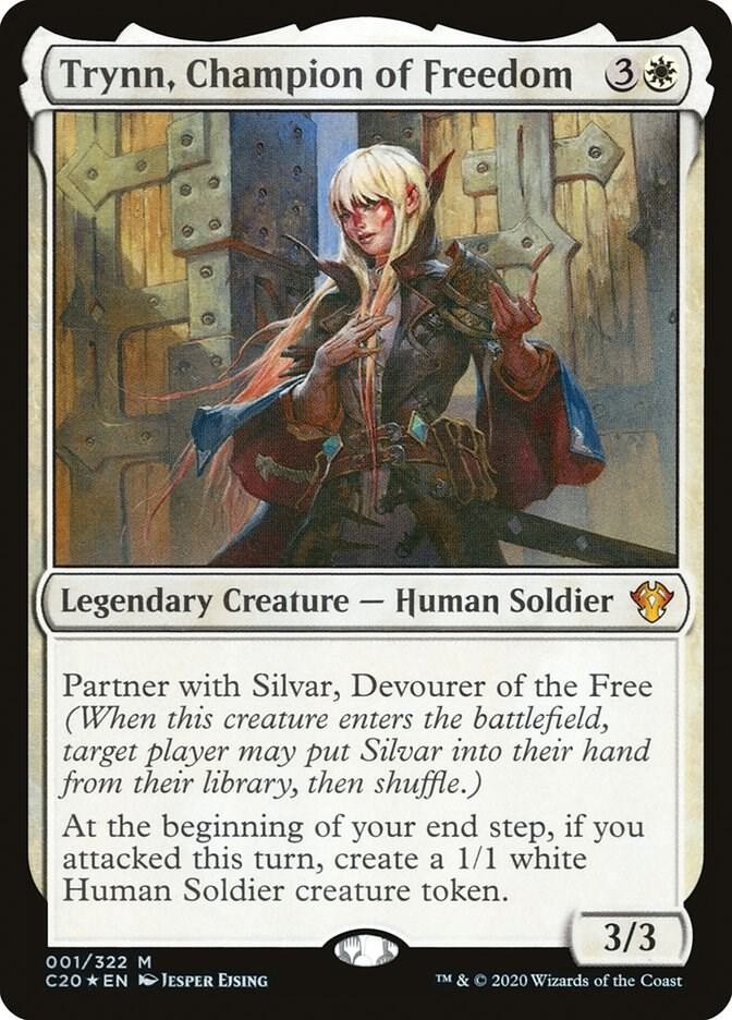 1x Foil Trynn, Champion of Freedom - Commander 2020 NM - MTG