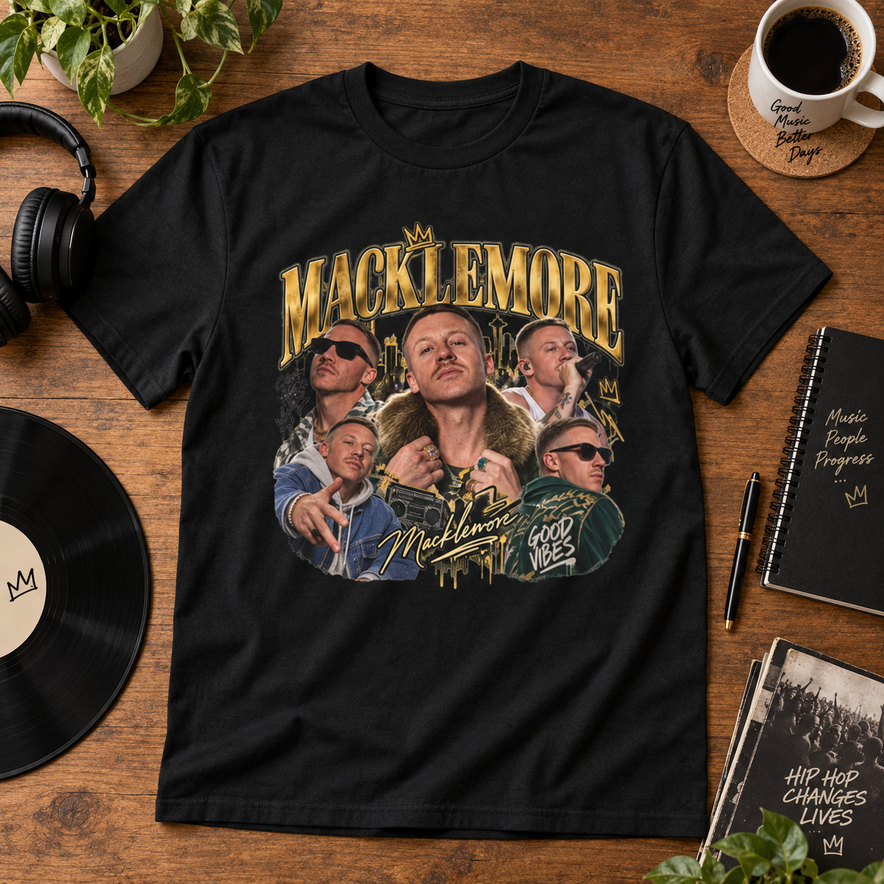 Vintage Macklemore Hip Hop Shirt Retro 90s Rapper Graphic Tee Vintage Macklemore Hip Hop Shirt Retro 90s Rapper Graphic Tee